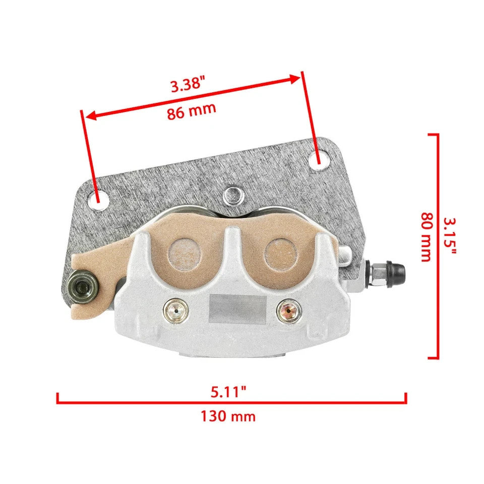 for Yamaha Raptor 700 700R YFM700R 2006-26 Front Right Left Brake Caliper w/Pads