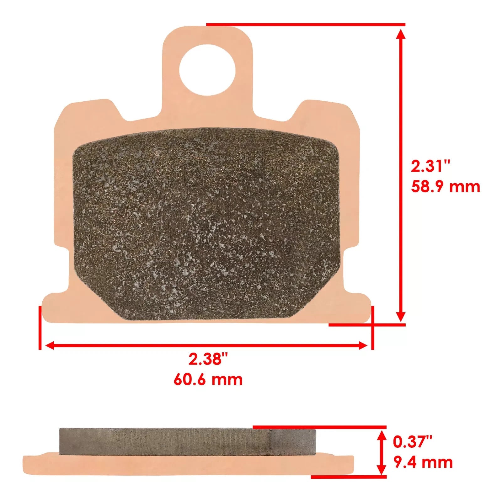 Front Brake Pads for Yamaha XJ550 Maxim Seca 1981-1982 Front Brake Pads