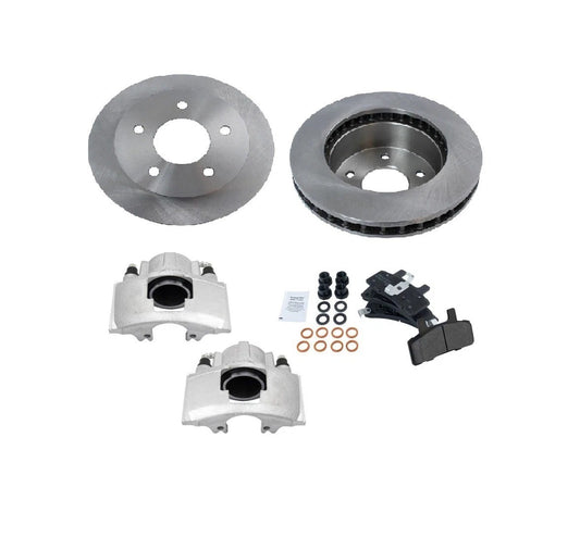 Front Ceramic Brake Pads Rotors & Calipers Kit for Chevy Astro GMC Safari