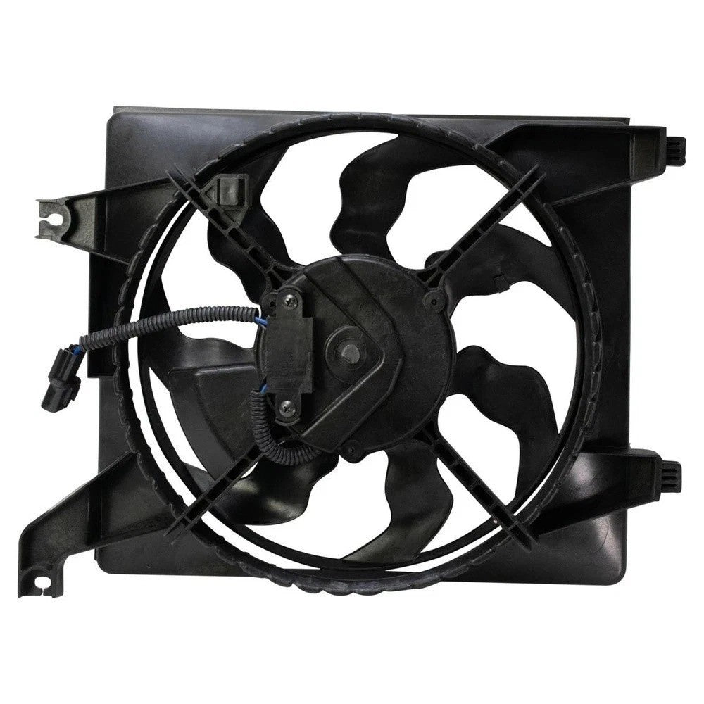 Right A/C Condenser Cooling Fan Assembly Fits 2006-2011 Hyundai Accent