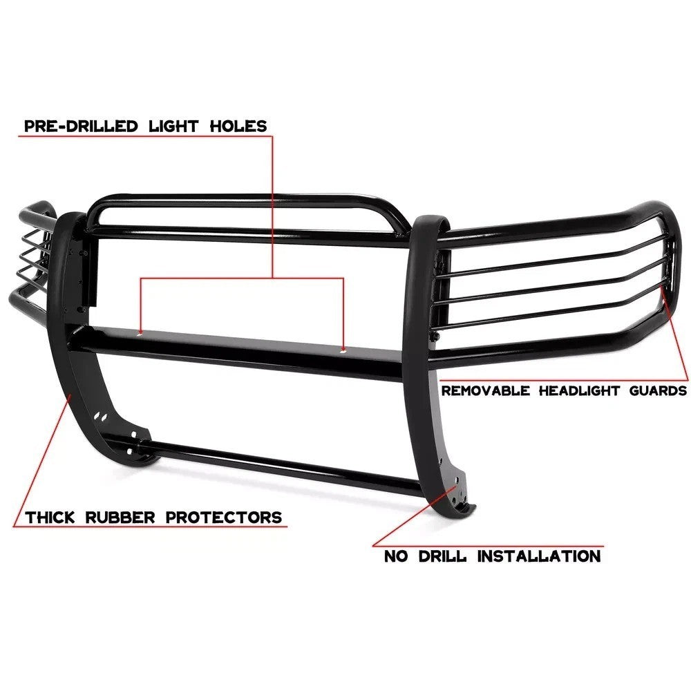Bumper Grille Brush Guard Fits for 2001-2007 Ford Escape XLT XLS Black 4-Door
