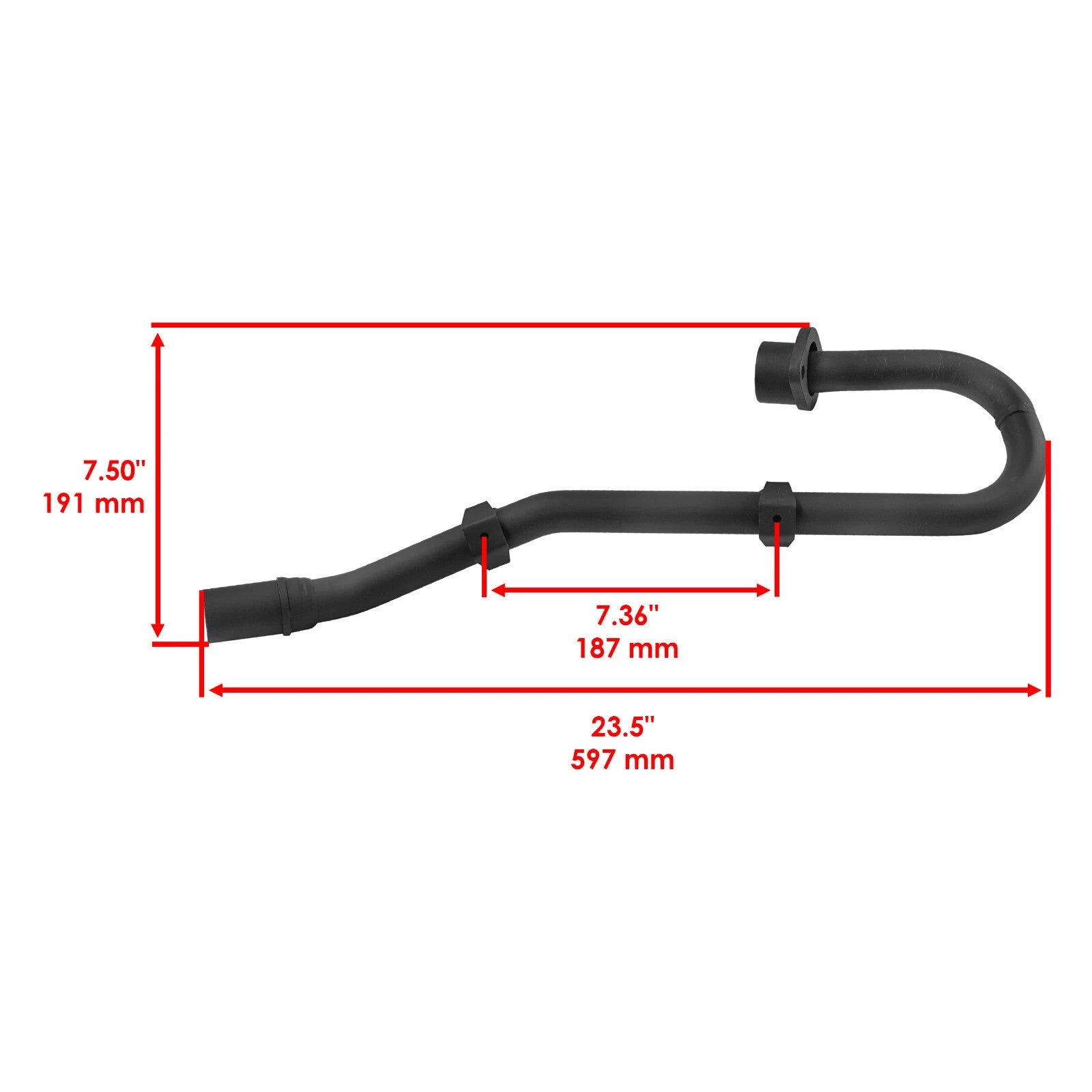 Exhaust Muffler Pipe W/ Gaskets for Honda TRX300EX Sportrax 300 2X4 1993-2008