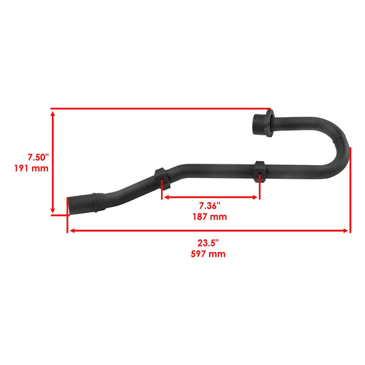 Exhaust Muffler Pipe W/ Gaskets for Honda TRX300EX Sportrax 300 2X4 1993-2008