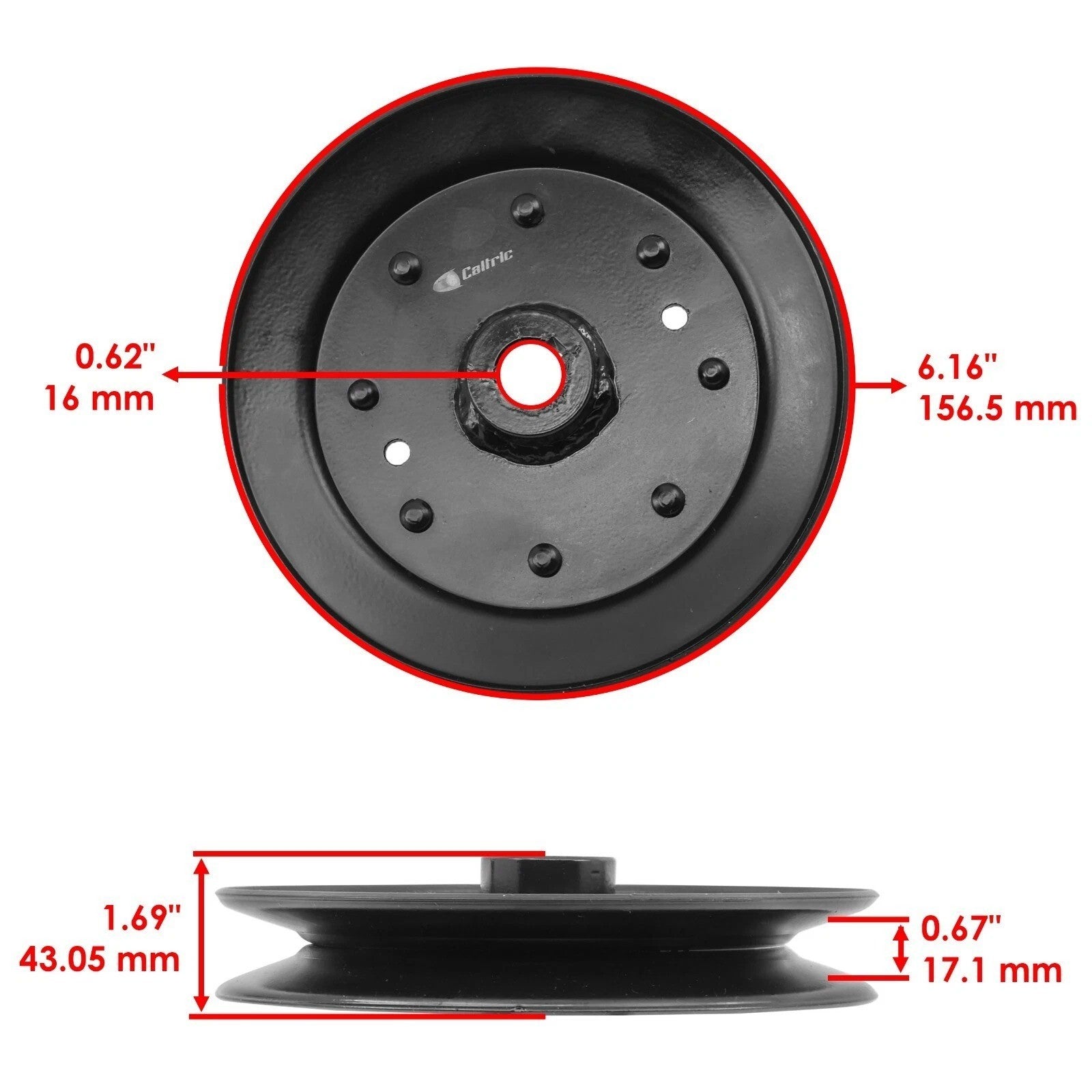 Caltric AM104405 Transmission / Drive Idler Pulley for John Deere