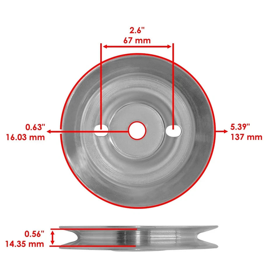 Deck Pulley for John Deere X320 X324 X340 48" / X500 X520 X530 X540 X590 48" 54"