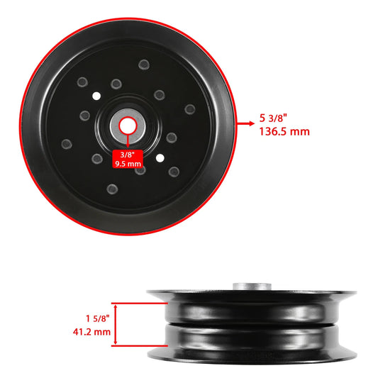 Caltric 21546440 AYP196106 Deck Idler Pulley for Ariens Deck 42" 46" 48" 54"
