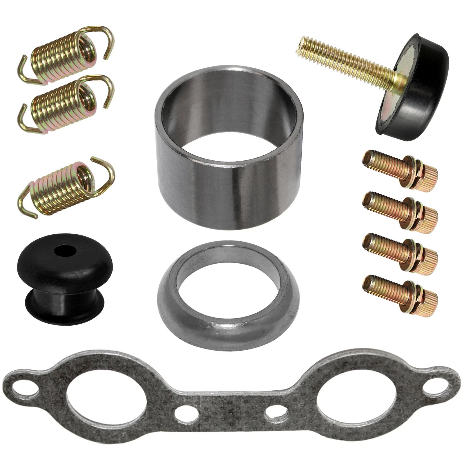 Complete Exhaust Muffler Silencer Kit for Polaris RZR S 800 EFI 2009 2010-2014