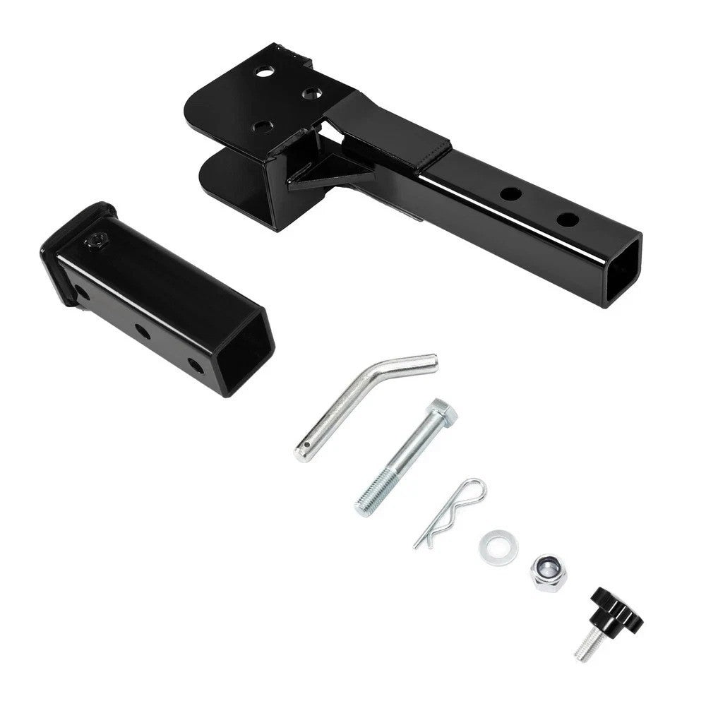 Folding 2" Trailer Hitch Mount Shank Tow Adapter Cargo Wheelchair Carrier 500LBS