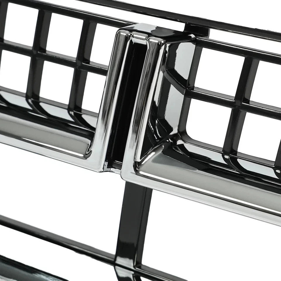 2Pcs Front Bumper Upper & Lower Grille Chrome Grill For Cadillac SRX 2013-2016