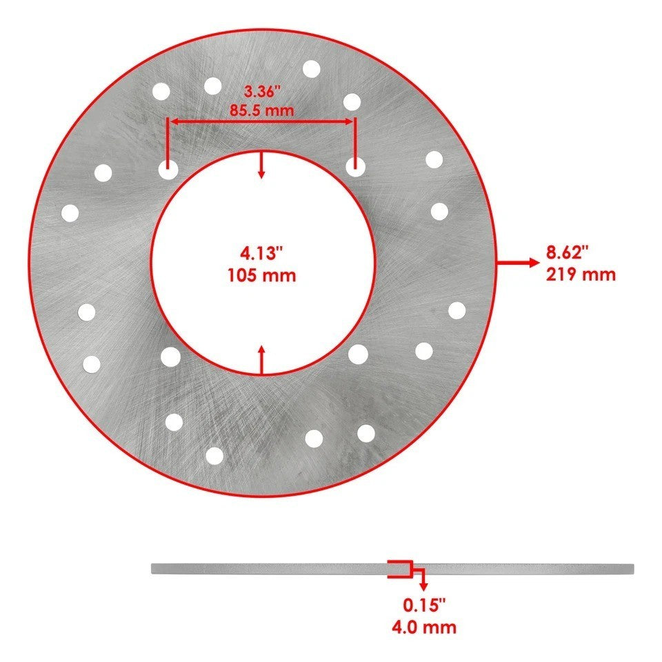 Rear Brake Disc Rotor for Polaris Sportsman 600 700 2002 2003 2004 2005 2006