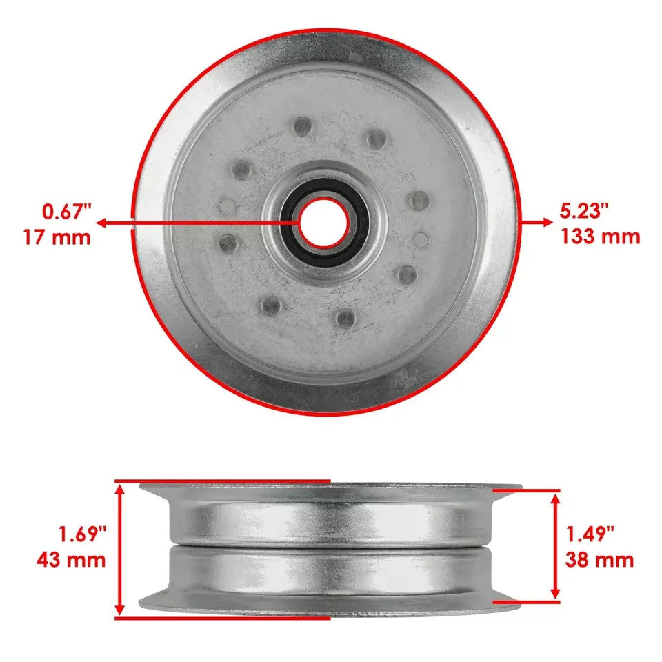 Spindle w/Pulley & Belt for Cub Cadet XT1-LT42 XT2-LX42 42" / 918-06976 75405021