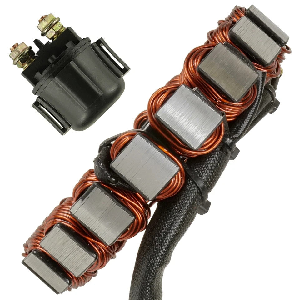 Stator & Solenoid for Yamaha YFM350 Warrior 350 2002 2003 2004 Atv New