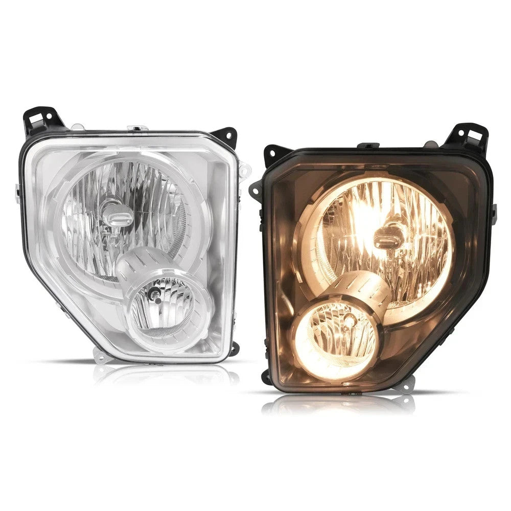 HECASA 2PCS Headlights Set W/Fog Lights For JEEP Liberty 2008-2012 #55157339AE