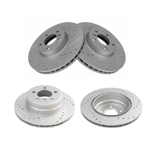 Front & Rear Brake Rotors Set For 2007-2018 BMW X5 2011-2019 X6