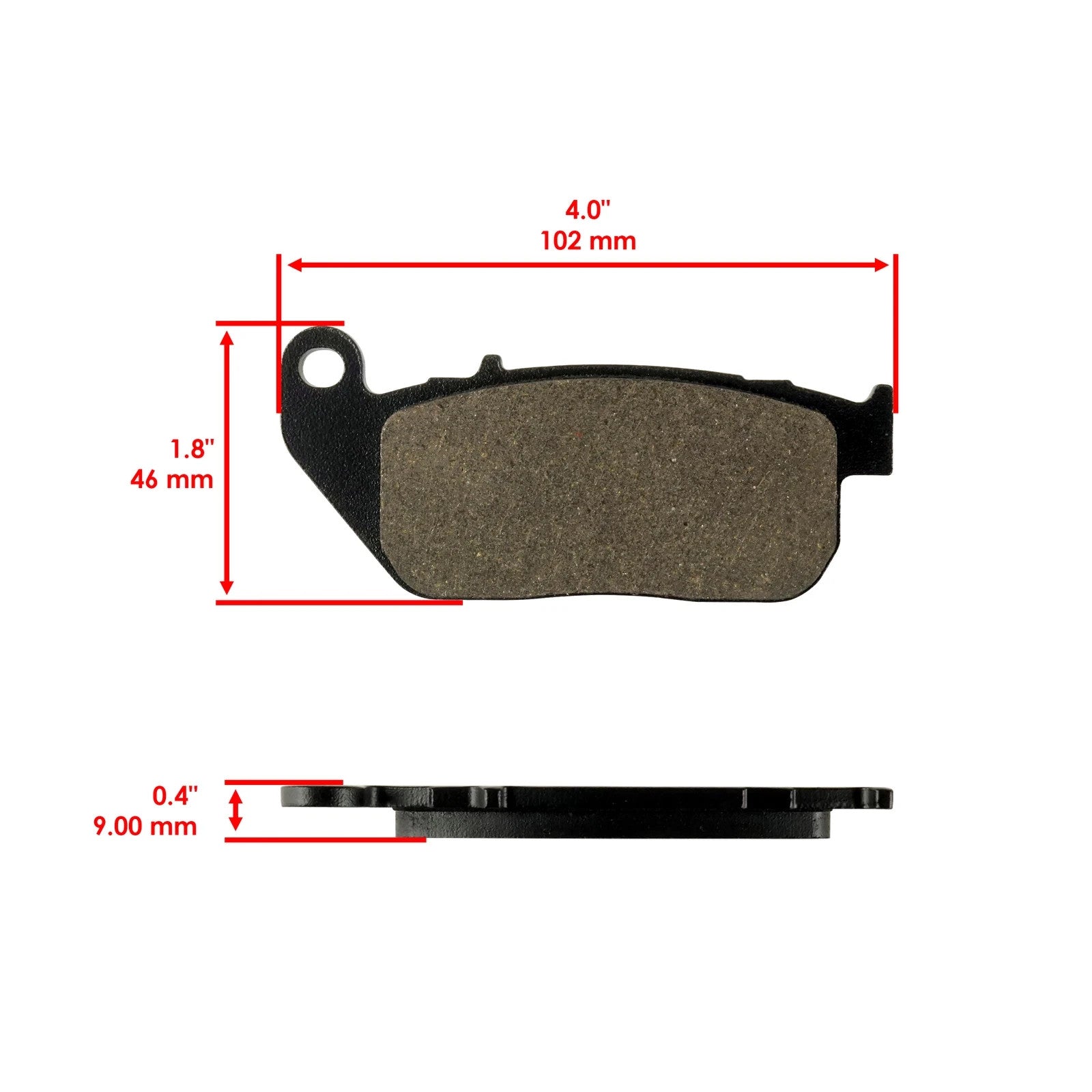 Front Brake Pads for Harley Davidson XL1200C Sportster 1200 Custom 2004-2013