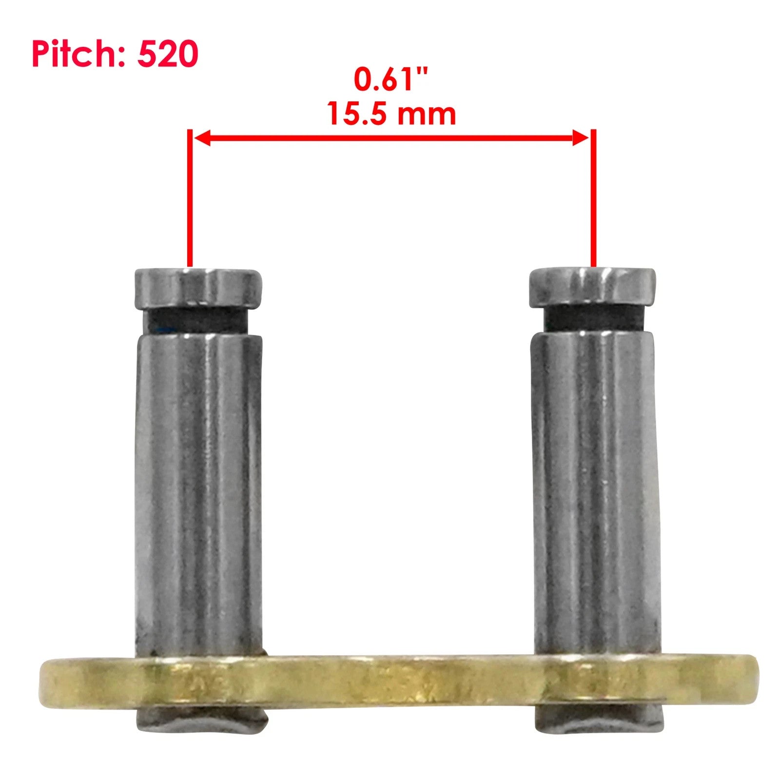 Caltric 520 Chain Master Link For Motorcycle Bike ATV Connecting Link Gold