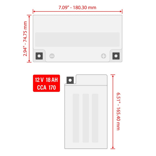 AGM Battery for BMW K75 1986 1987 1988 1989 1990 1991 1992 1993 1994 1995 1996