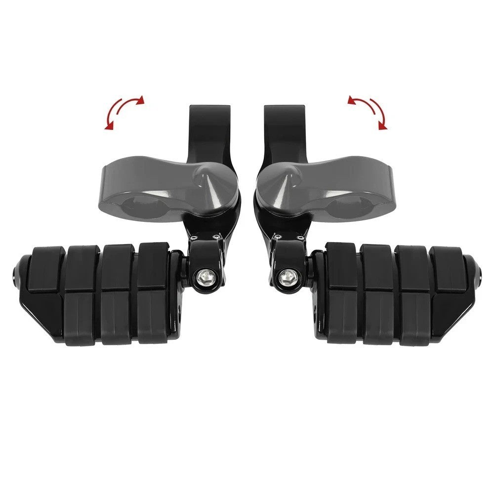 Motorcycle Black Highway Foot Pegs For Harley Davidson Touring Road Street Glide