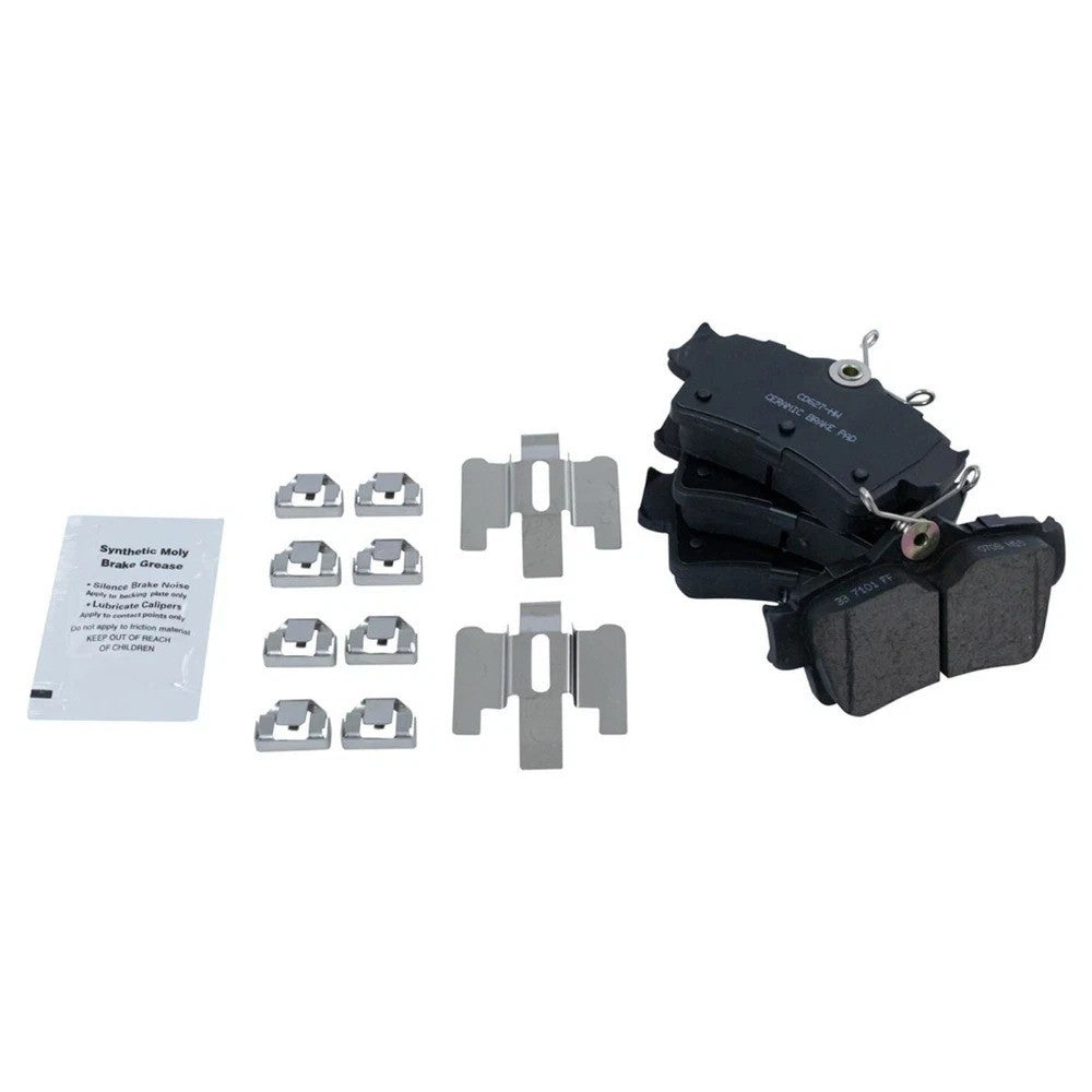 Front & Rear Ceramic Disc Brake Pad & Rotor Kit w/Chemicals for Ford Mustang