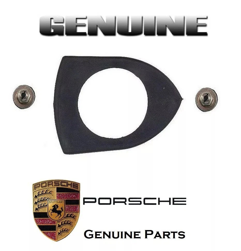 Genuine FRONT HOOD Emblem Seal & TWO Emblem Retaining Nuts For Porsche