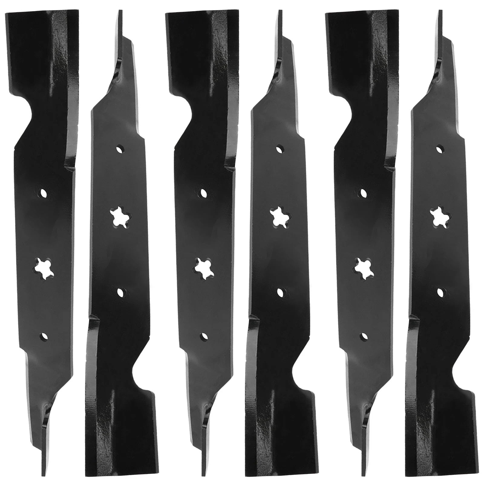 18 1/2 inch x 5 Point Star 54" Deck Notched High Lift Blade For Husqvarna Poulan