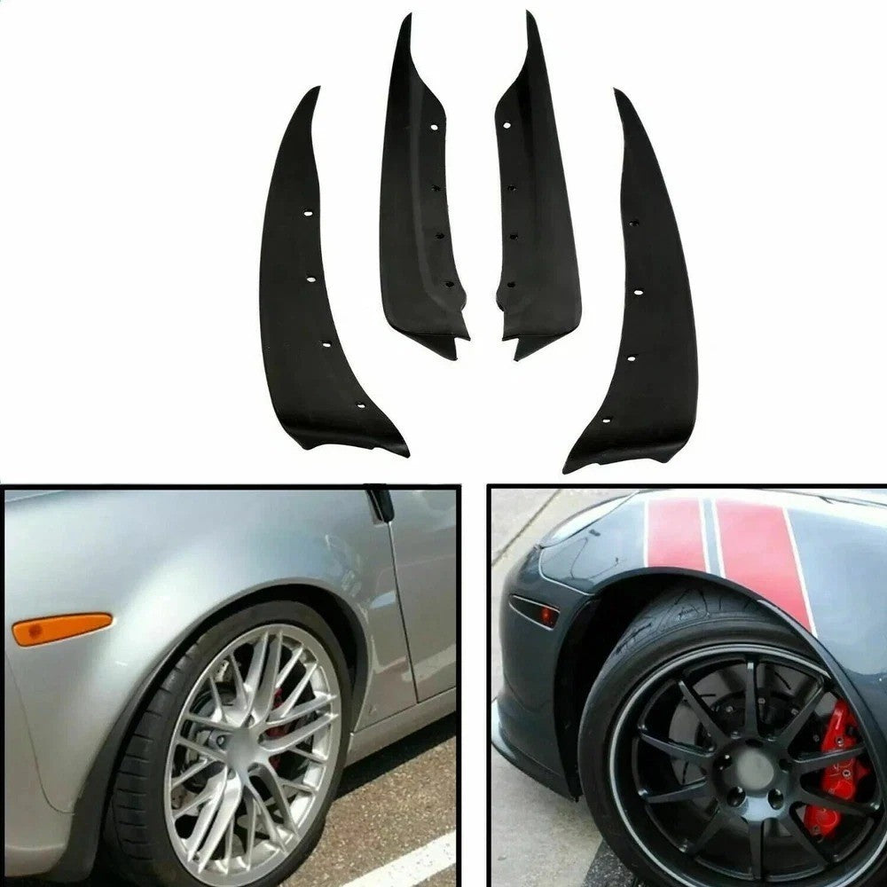 For 2005-2013 C6 Corvette Molded Mud Flap Splash Guards  Front Rear 19170234