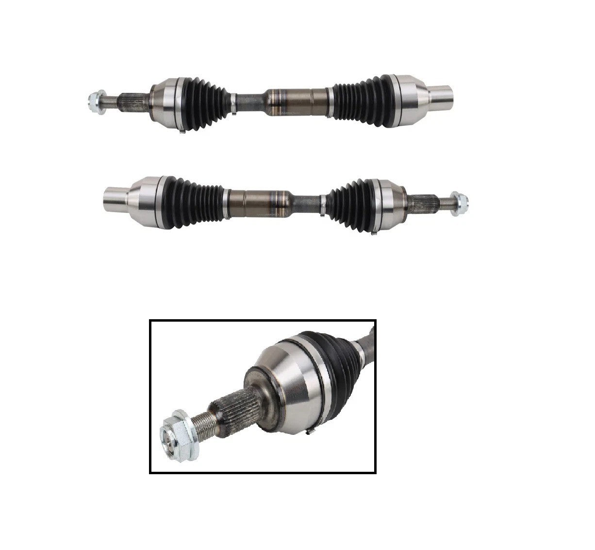 Front CV Axle Shaft Assembly Set Fits 2012-2018 Ram 1500 2019-2021 1500 Classic