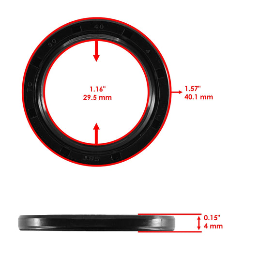 Caltric 93101-31167-00 Oil Seal for Yamaha Primary Clutch Sliding Sheave Qty 2