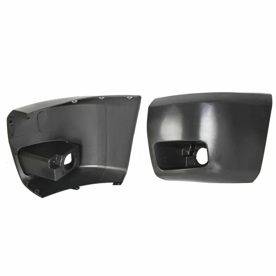 Bumper End Caps Set For 2007-2013 Chevy Silverado 1500 Fog Light Holes Front