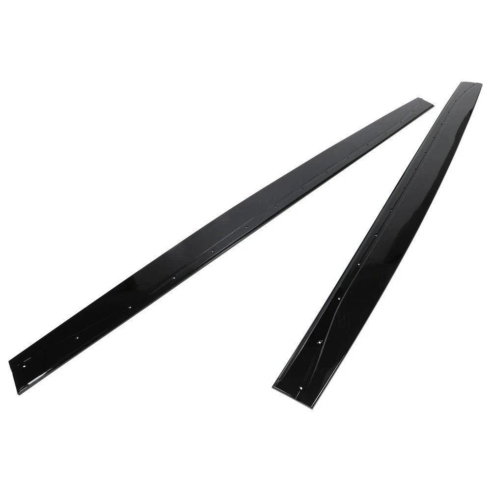 HECASA Gloss Black Side Skirts Extension Rocker Panel For 15-20 BMW F82 F83 M4