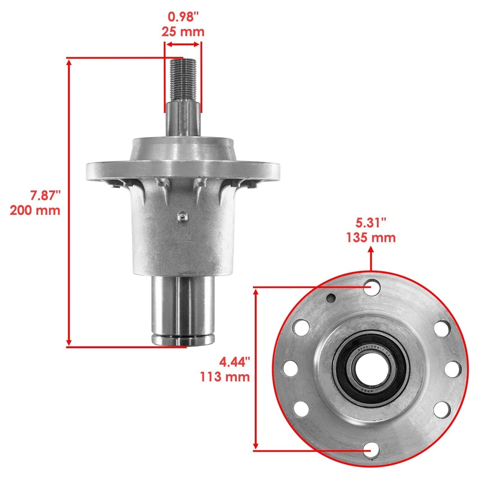 52" Deck Spindle for Exmark Lazer Z LZAS23KC524 VT20KAS524 LZAS27KC524 116-0911
