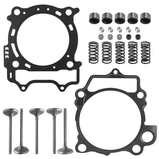 Cylinder Intake Exhaust Gasket Valve Kit for Yamaha YZ450F 2006 2007 2008 2009