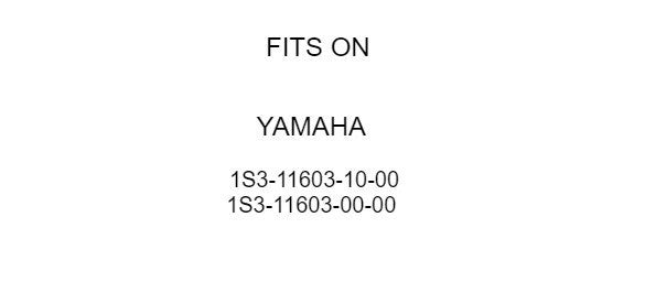 Cylinder Piston Ring for Yamaha 1S3-11603-10-00 1S3-11603-00-00 Standard Bore