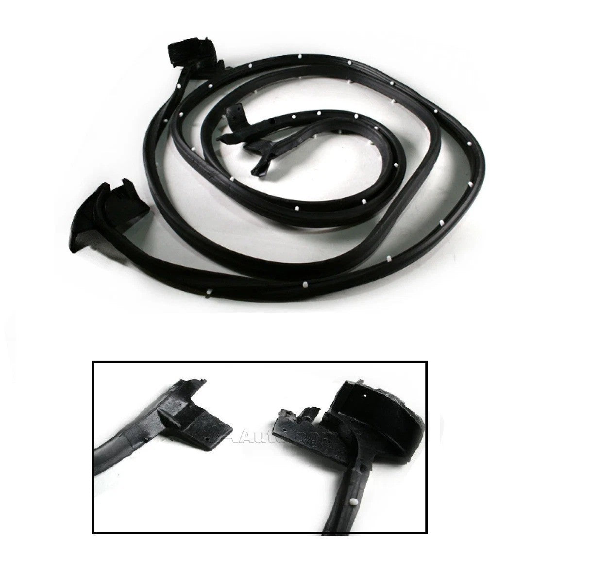 Door Seals Rubber Weatherstrip Pair Set of 2 for Buick Chevy Olds Pontiac 2 Door