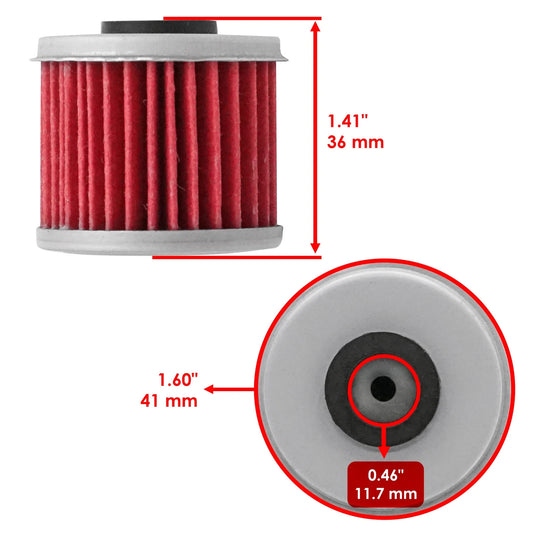 3 Pack Oil Filter for Honda TRX450R TRX450ER 2004 2005 2006 07 08 09 12 13 2014
