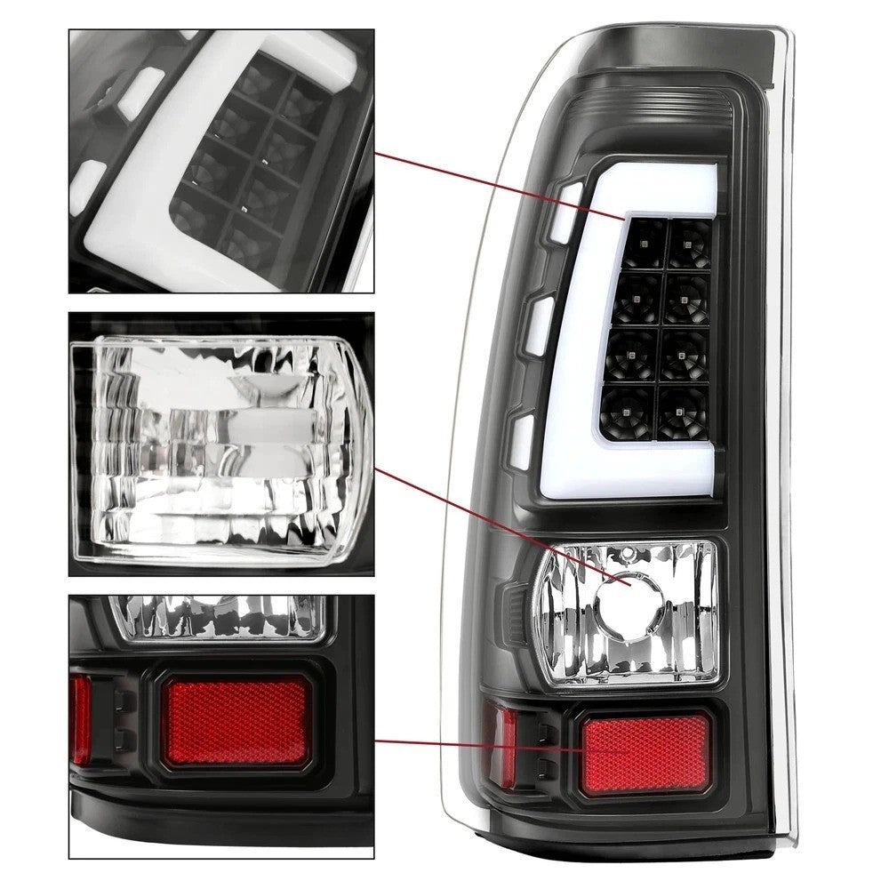 HECASA LED Tail Lights For 99-2006 02 Chevy Silverado GMC Sierra 1500 2500 3500