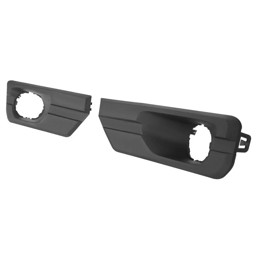 Pair Bumper Fog Light Bezel Trim Cover Black For GMC Acadia 2013-2016 2017 LH+RH