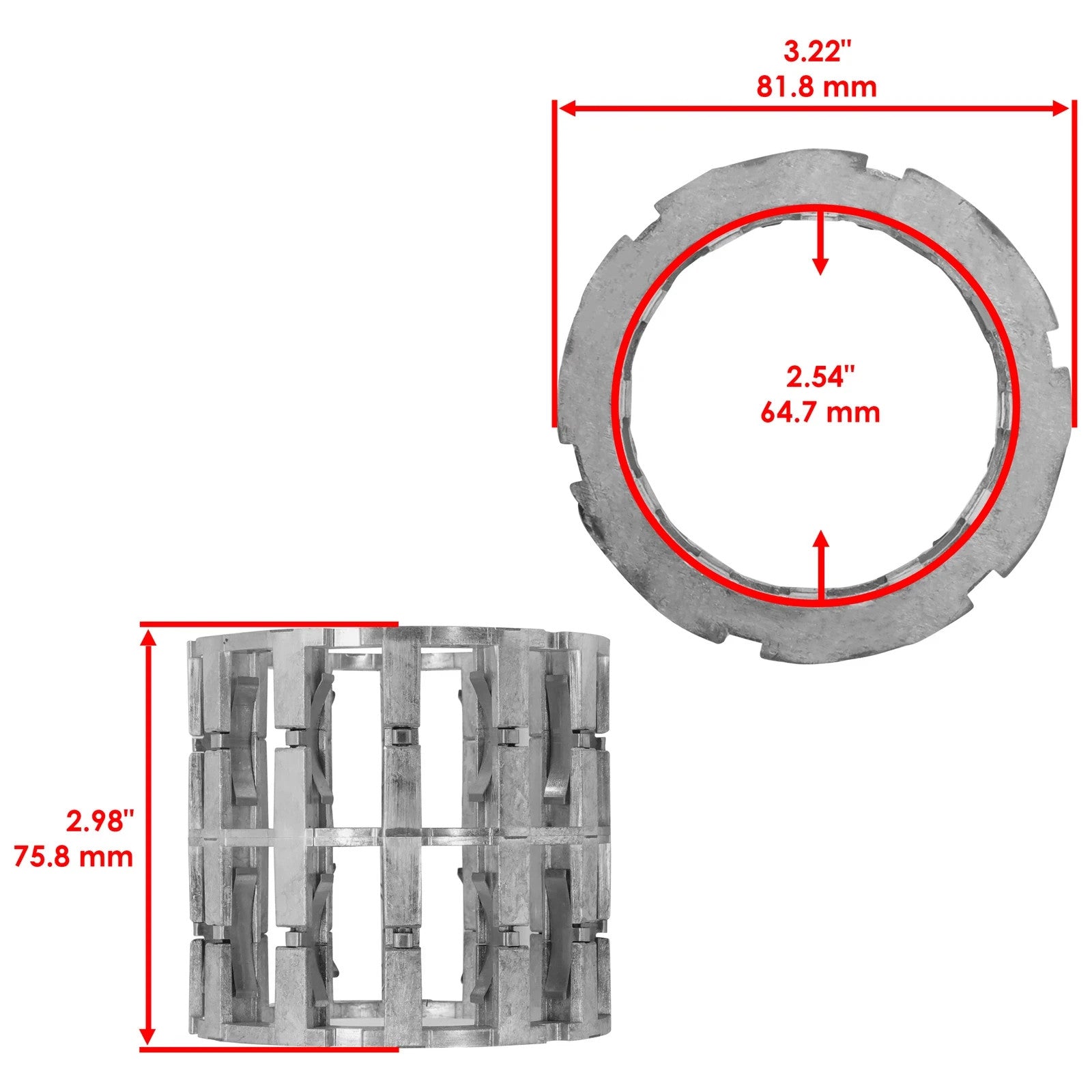 Caltric Front Differential Repair Kit For Polaris RZR RS1 2018 1337228 1337145