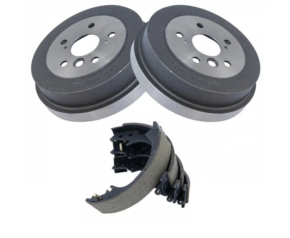 Rear Brake Drums Pair & Shoe Left & Right Set Kit for Toyota Camry Solara
