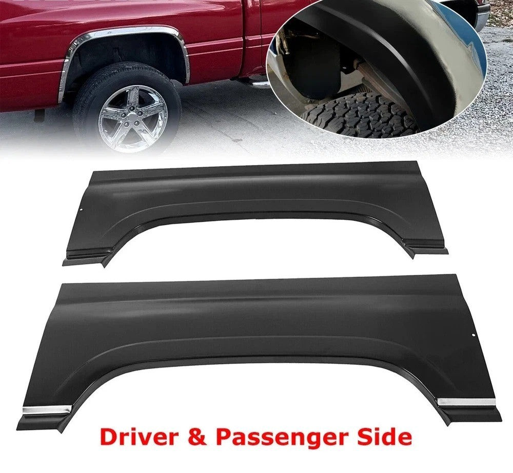 Pair Wheel Arch Repair Panel Left & Right For 1994-2001 Dodge Ram Truck Pickup