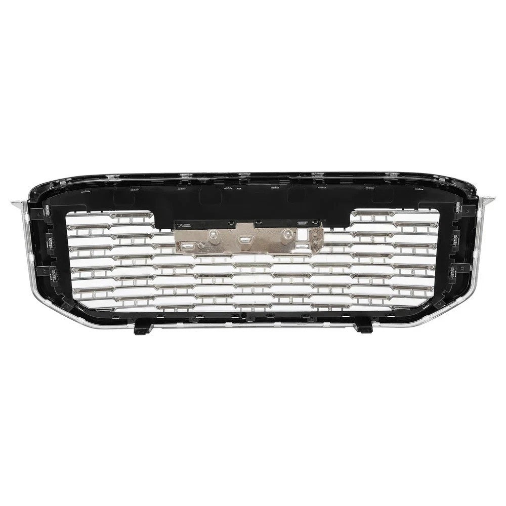 Chrome Front Upper Grille Mesh Grill For GMC Yukon/ Yukon XL Denali Style 15-20