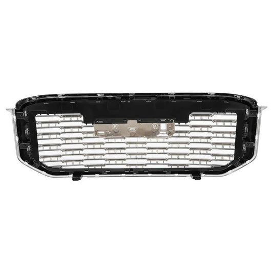 Chrome Front Upper Grille Mesh Grill For GMC Yukon/ Yukon XL Denali Style 15-20