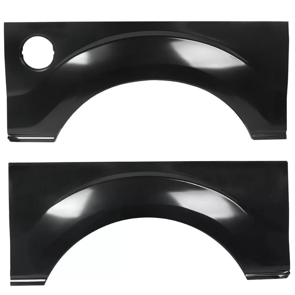 2 x Rear Wheel Arch Repair Patch Panel For 09-14 Ford F-150 LD w o Molding Holes