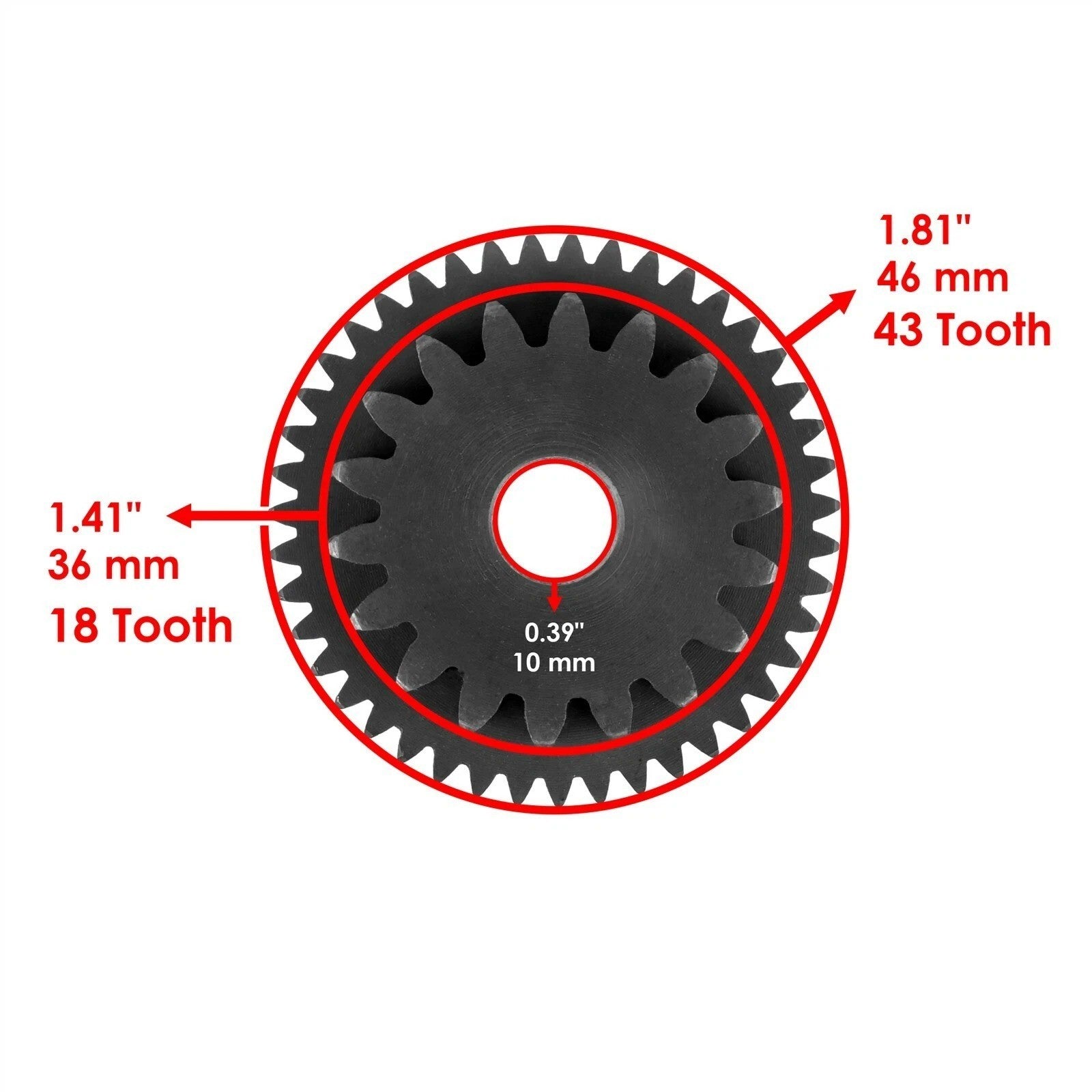 Starter Reduction Gear fits Honda Big Red 250 ATC250ES 1986 28140-HA0-680
