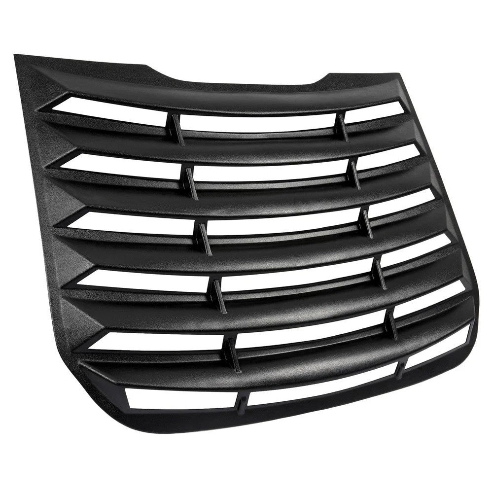 HECASA Rear Window Louver Windshield Shade Cover Black ABS For Ford Fusion 13-20