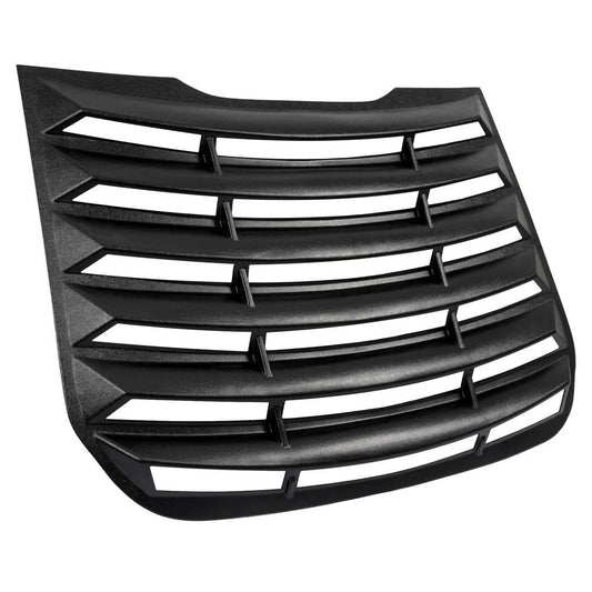 HECASA Rear Window Louver Windshield Shade Cover Black ABS For Ford Fusion 13-20