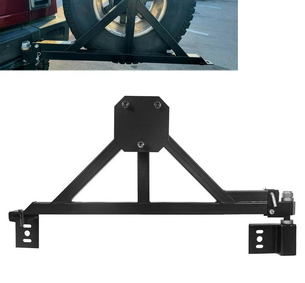 HECASA Heavy Duty Spare Tire Carrier Mount w/Drop Down Option For All Hummer H2