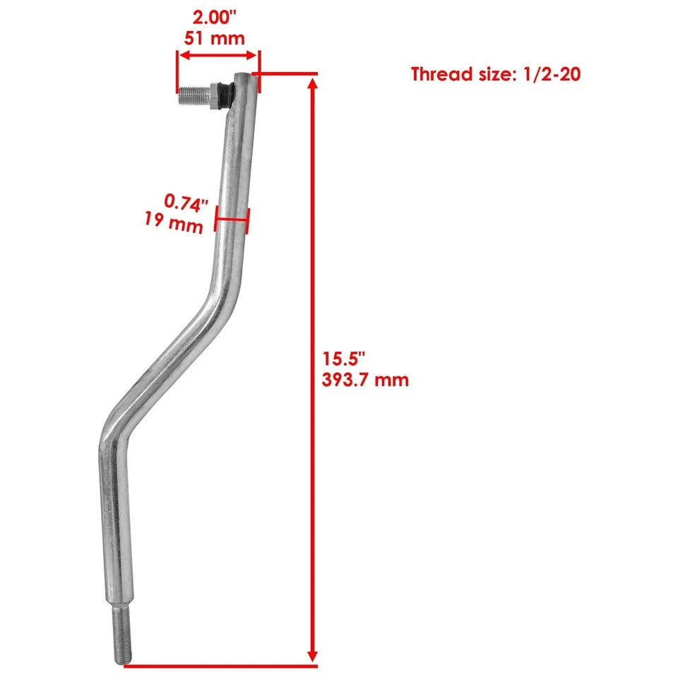 for John Deere LX172 LX173 LX176 LX178 LX186 LX188 Steering Drag Link Rod End