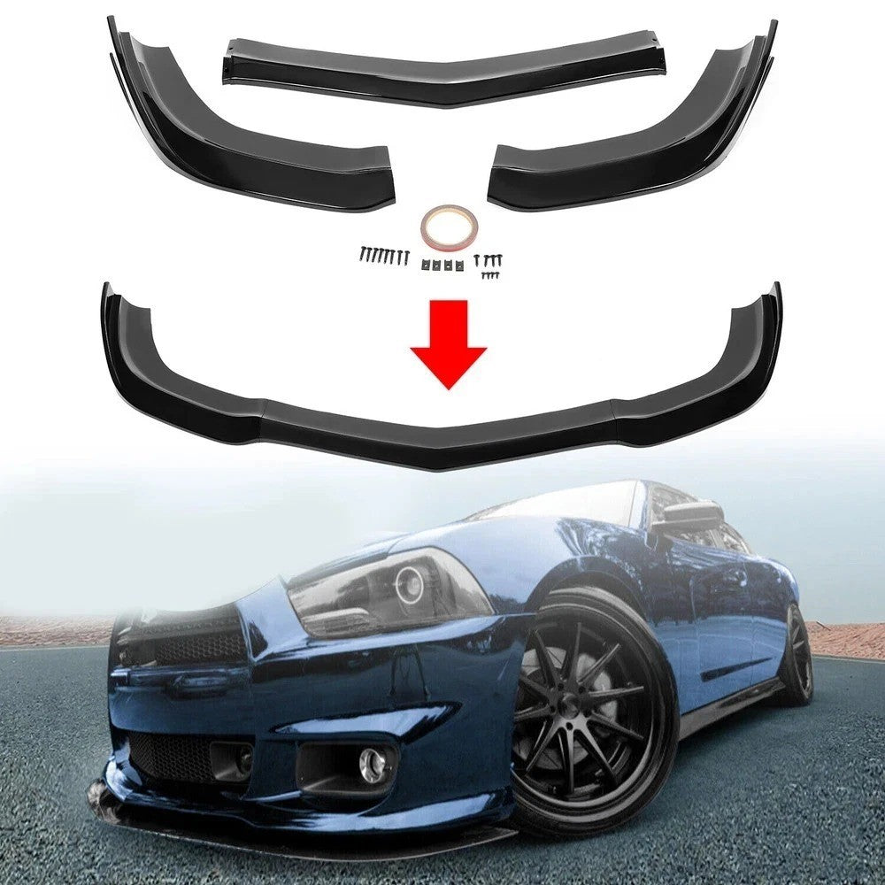 Glossy Black Front Bumper Lip Splitter Spoiler  For Dodge Charger SRT8 2011-2014