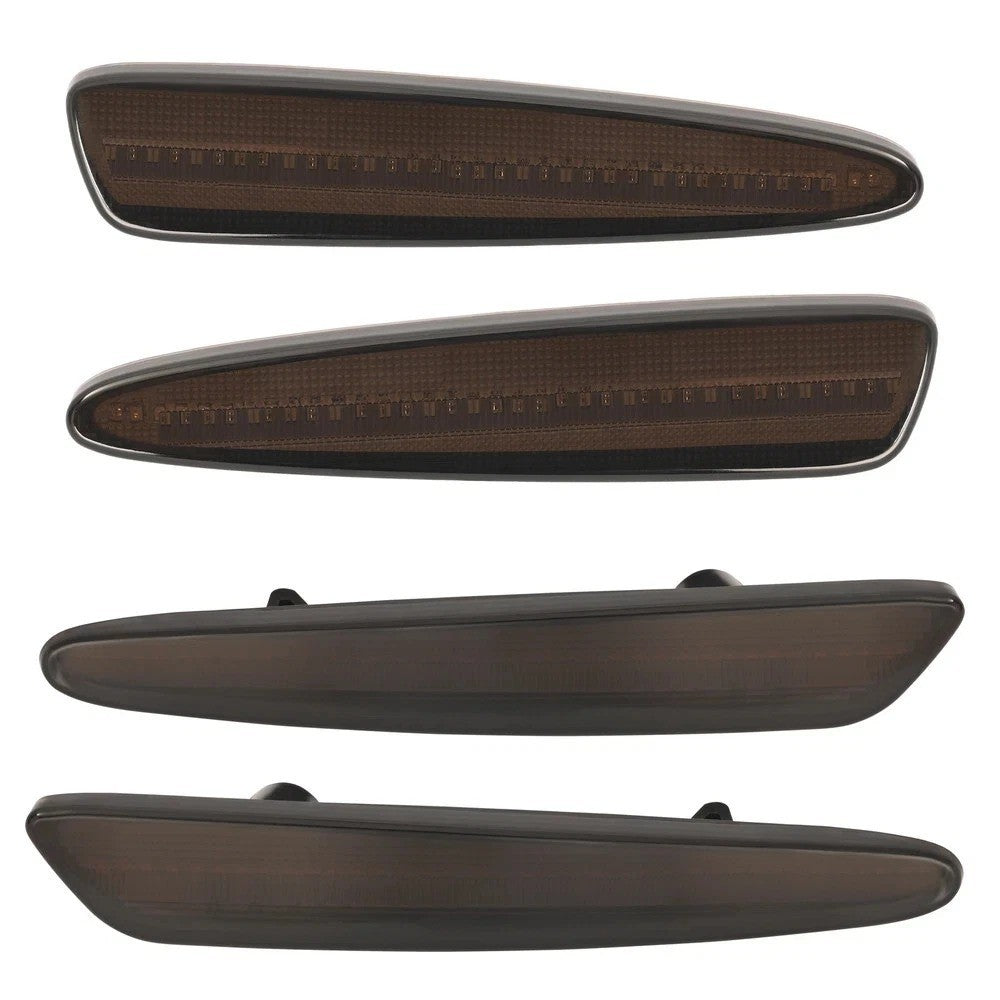 Smoked Front & Rear LED Side Marker Lights For 05 -13 Chevy Corvette C6 Z06 Base